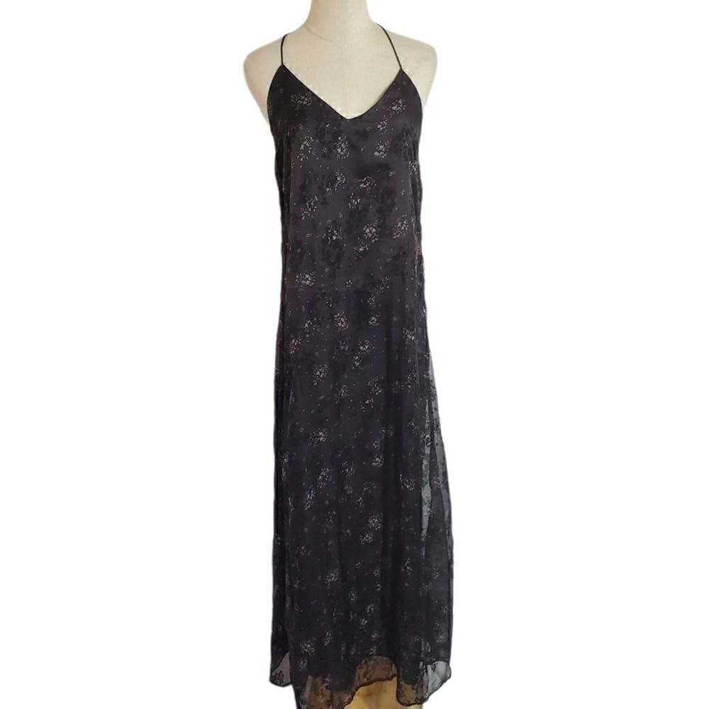 Sugarlips Black Floral and Lace  Maxi Dress - Picture 3 of 8